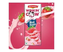 WINKIN’ COW STRAWBERRY THICK SHAKE