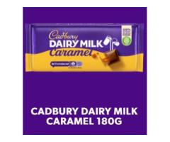 CADBURY DAIRY MILK CARAMEL CHOCOLATE BAR, 180G