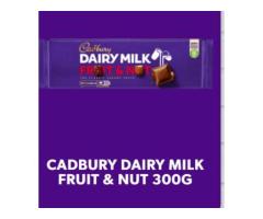 CADBURY DAIRY MILK FRUIT AND NUT CHOCOLATE BAR, 300G