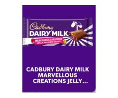 CADBURY DAIRY MILK MARVELLOUS CREATIONS JELLY POPPING CHOCOLATE CANDY BAR, 160G