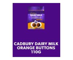 CADBURY DAIRY MILK ORANGE BUTTONS CHOCOLATE BAG, 110G