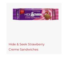 hide & seek strawberry creme sandwitces