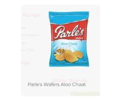 parle wafers aloo chaat