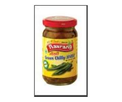 navrang tikhi green chilly achar