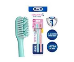 Oral-B Sensitive X Deep Clean– Ultra Soft Bristles & X-Filament technology for Gentle yet