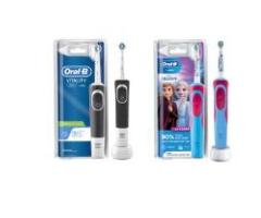 Oral B Vitality 100 Black Criss Cross Electric Rechargeable Toothbrush Powered by Braun