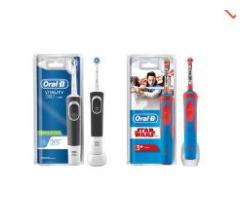 Oral B Vitality 100 Black Criss Cross Electric Rechargeable Toothbrush Powered by Braun