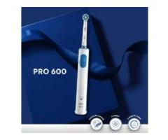 Oral-B Pro 600 Electric Toothbrush with Cross Action Bristles, Rechargeable