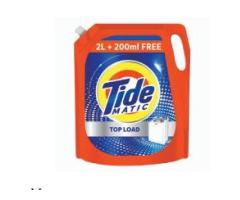 Tide Matic Liquid Detergent 2L + 200 ml FREE– Top Load Washing Machine