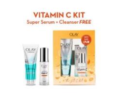 Olay Vitamin C Kit for 2X Glow – Cream + Cleanser