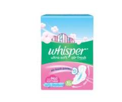 Whisper Ultra soft air fresh XL 44 sanitary napkins pads for women safety Sanitary Pad