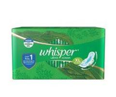 Whisper Ultra Clean Sanitary Pads for Women, XL, Pack of 30 Napkins