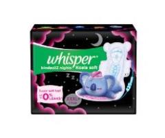 Whisper Ultra Night Sanitary Pads for Women - XXXL+ 8 Napkins