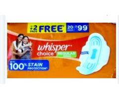 Whisper Sanitary Pads - Choice Wings Regular 20 pcs