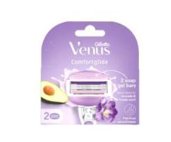 Gillette Venus Comfortglide Hair Removal Razor Blades/Refills/Cartridges | 2 Pcs | for Women