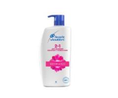 Head & Shoulders 2-In-1 Smooth & Silky Anti Dandruff Shampoo , 1 L