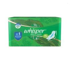 Whisper Ultra Clean XL Sanitary Pads - 30 Count