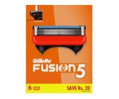 Gillette Fusion Blades- Pack of 6