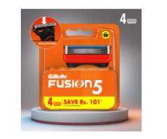 Gillette Fusion Manual Blades for men - 4 count for Perfect Shave and Perfect Beard Shape