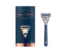 King C. Gillette Men’s Neck Razor, for Sensitive Skin with Built in Precision Trimmer for Shaping