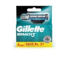 Gillette Mach 3 Manual Shaving Razor Blades - 4s Pack (Cartridge)