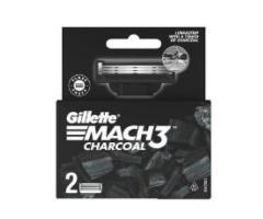 Gillette Mach3 Charcoal Shaving Razor Blades - 2s Pack(Cartridge)